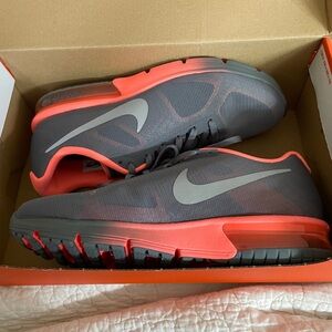 Nike Charcoal and Crimson Athletic Shoes